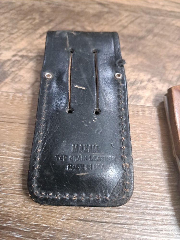 Vtg. Nighthawk V Monogrammed Folding Knife