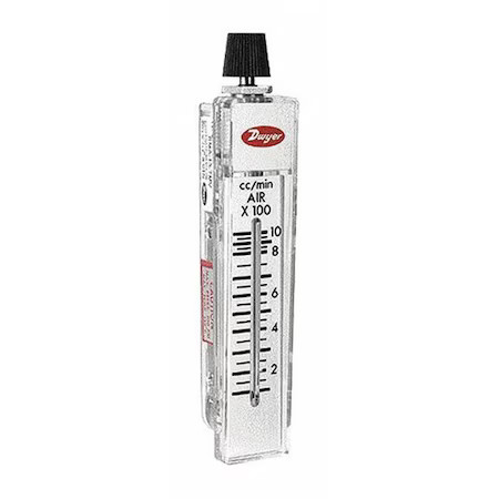Dwyer Instruments Rma-7-Ssv Flowmeter, Range 5-50 Scfh Air.