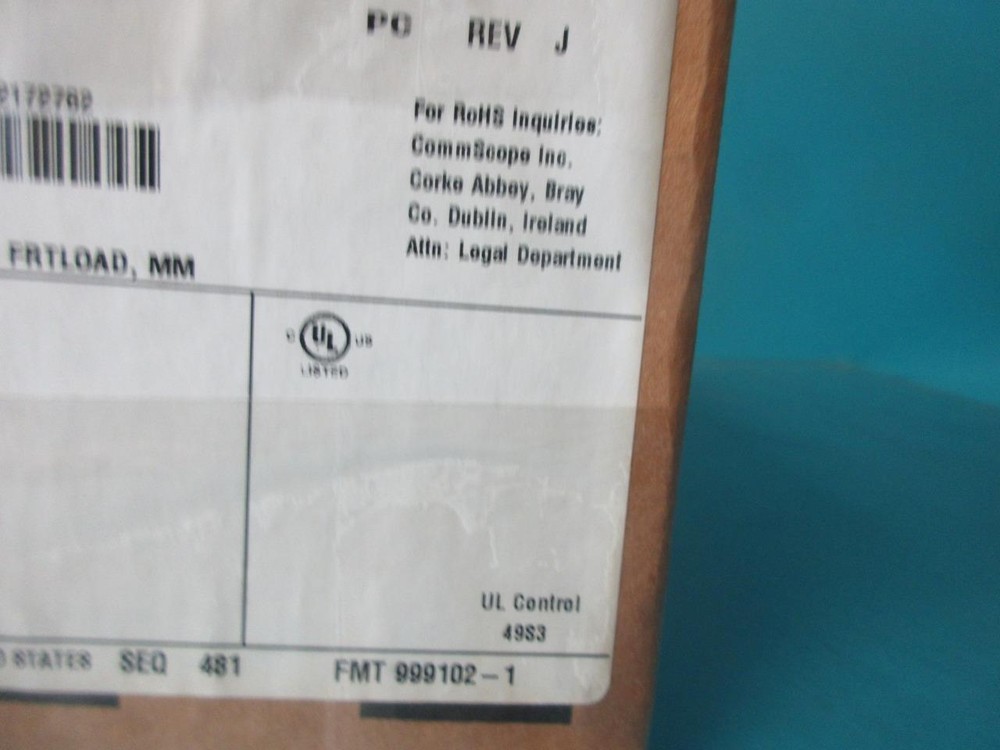 NEW COMMSCOPE 1933308-1 SL SERIES PATCH PANEL MULTIMEDIA 48-PORT FLAT FRONT