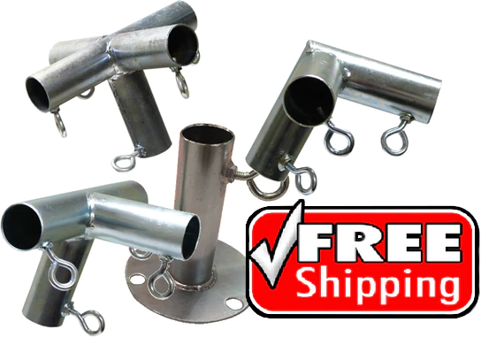 Low Peak Canopy Fittings Kits, DIY Carport or Greenhouse, EMT Connector Parts