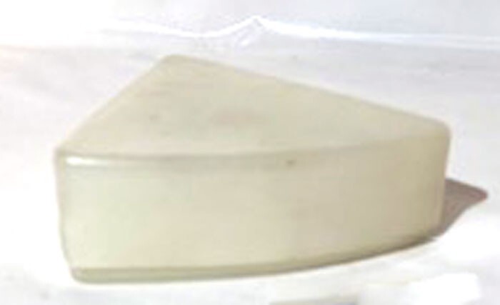 VINTAGE TRIANGULAR INDIVIDUAL 2 PC PIE SLICE CONTAINER DEKA PLASTICS #02 USA
