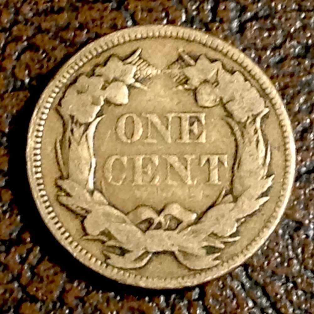 1858 US Flying Eagle Cent Large Letters cd