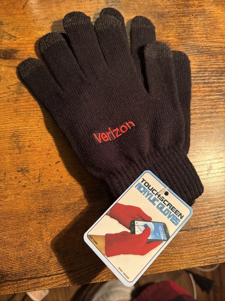 Verizon Wireless Acrylic Gloves Touchscreen Texting for iPhone New NWT