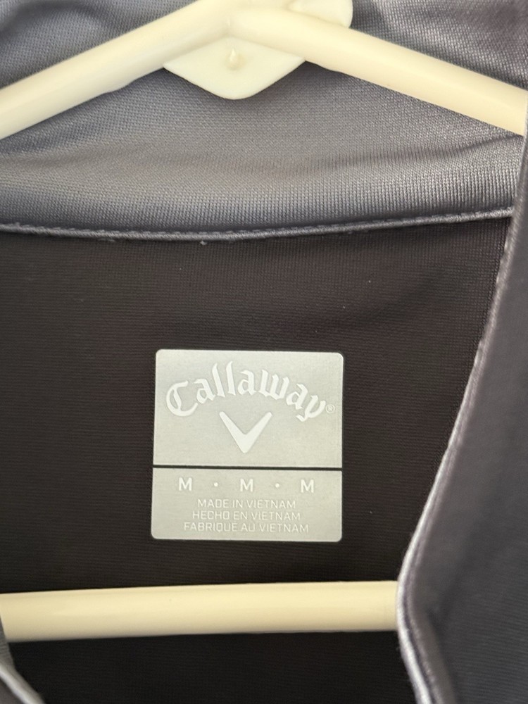 Callaway 1/4 Zip Pullover Men's Size Medium Black Golf $88