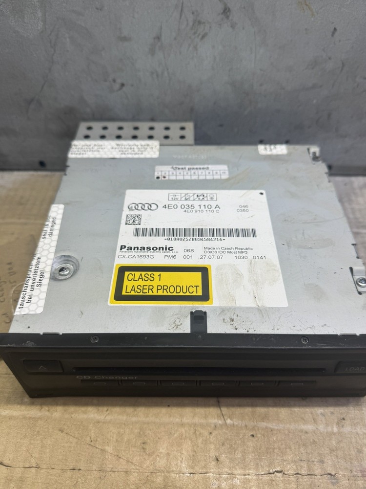 CD Changer Player Unit Audi A6 4E0910110E / 4E0035110A