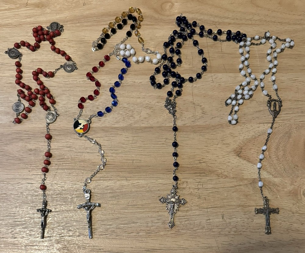 Vintage Rosary Lot - 4 Rosaries Total