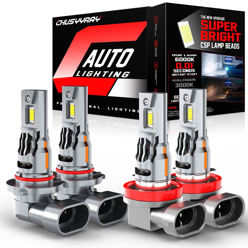 For Subaru Forester 2009-2018 LED Headlight High/Low Beam Bulbs Combo Cool White