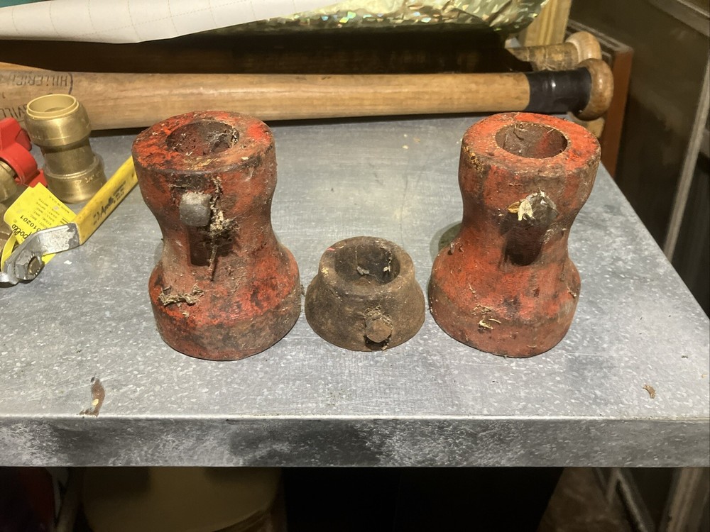 2 VINTAGE 1” WEIGHT PLATE COLLARS STANDARD