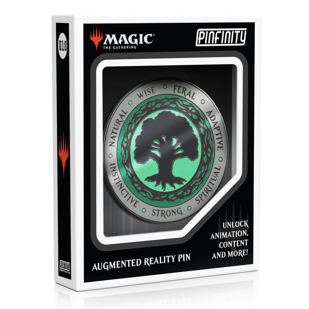Magic: The Gathering Green Mana Crest Augmented Reality Enamel Pin