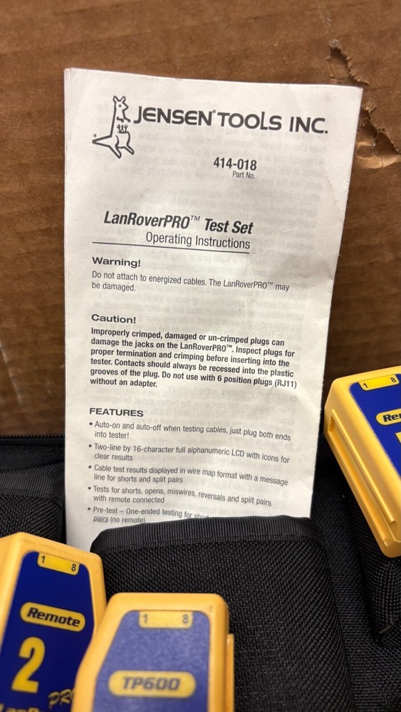 JENSEN TP600 CABLE TESTER