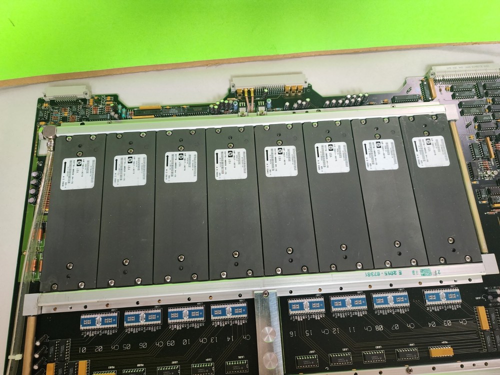 HP/ Agilent 83000 E2770-66501P PCB Board- With 8each - 8mb Modules E2778- 86502