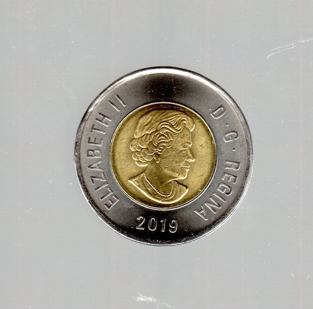 CANADA 2019 POLAR BEAR DESIGN TWOONIE (2$)