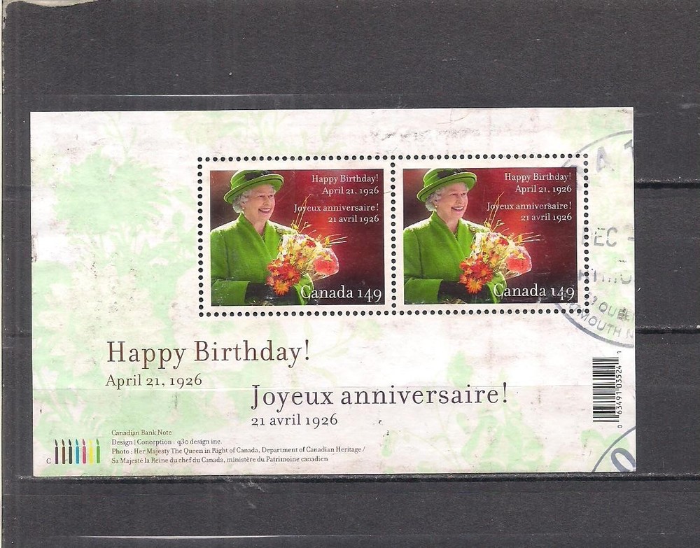 Canada #2150 used sheet Vf