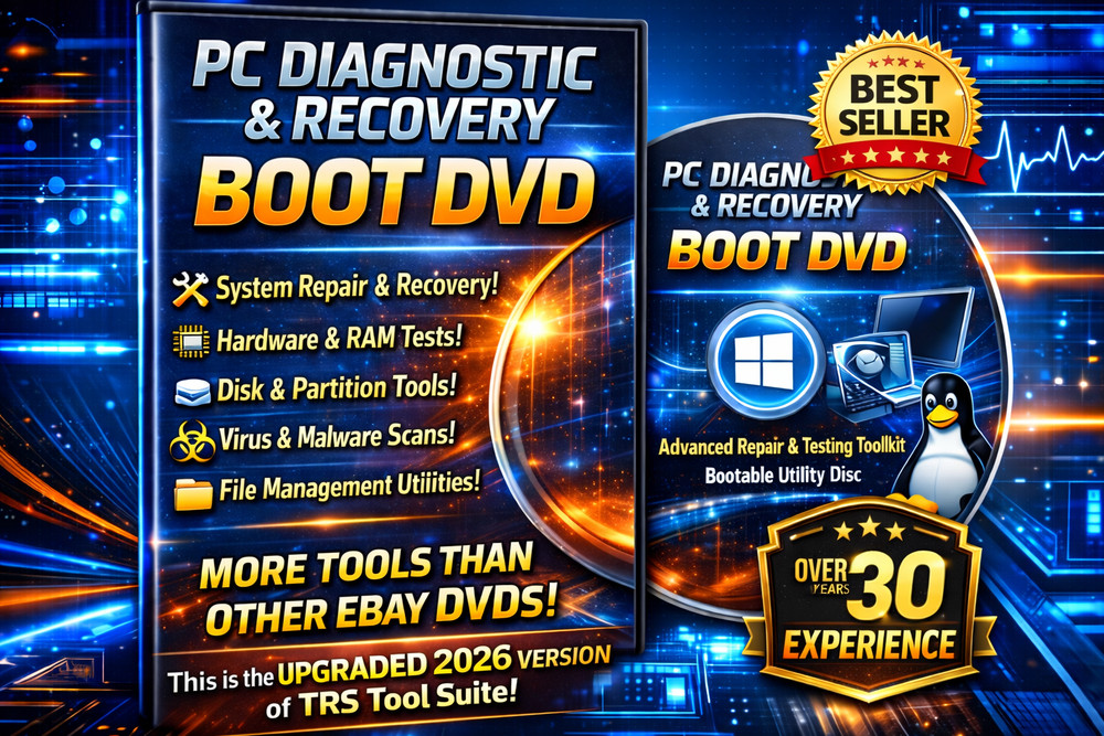 Emergency Bootable PC Repair DVD – Offline Diagnostics & Recovery Tools