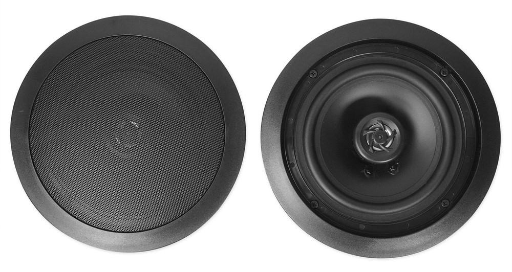 (4) Black Ceiling Speaker System+Bluetooth Amp/Receiver 4 Restaurant/Office