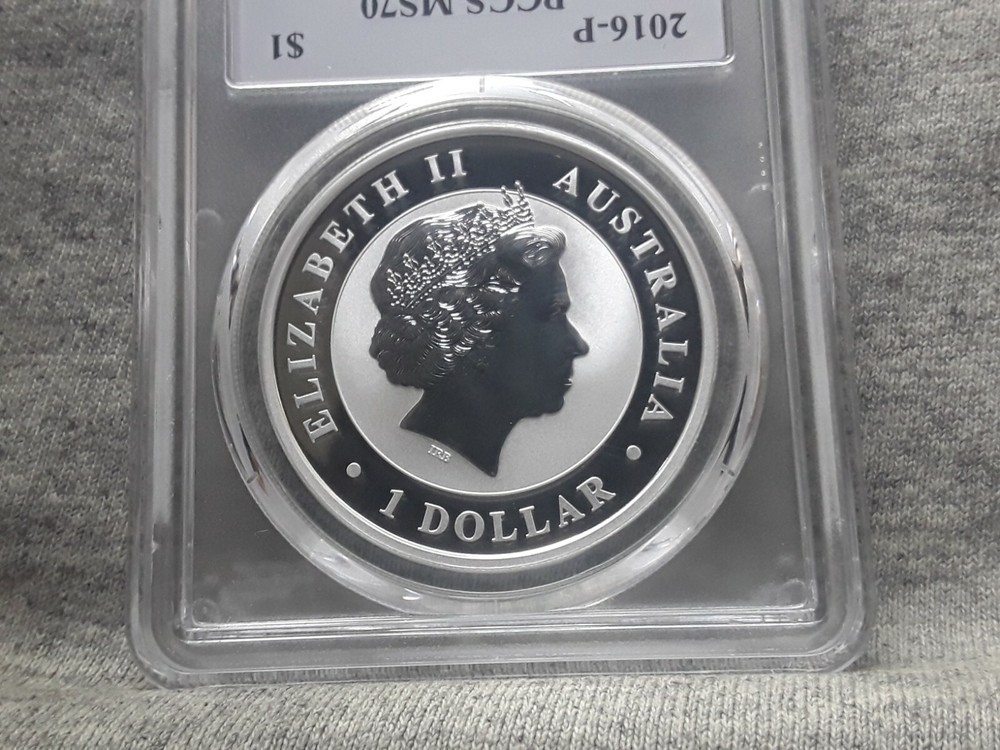 2016-P AUSTRALIA $1 MS70 WEDGED TAILED EAGLE DAVID HALL SIGNED PCGS CERTIFIED
