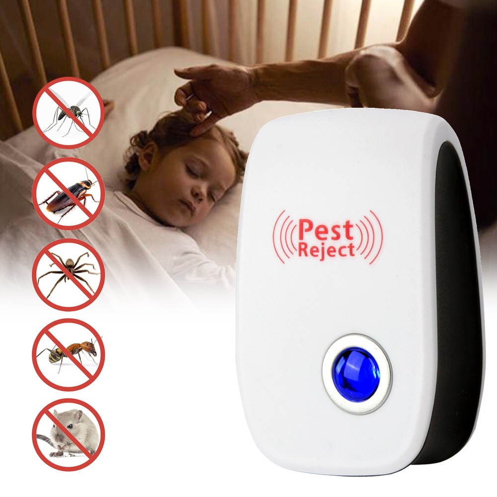 Electronic Ultrasonic Pest Reject Control E-Repeller Home Bug Rat Spider Roaches