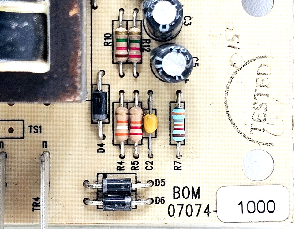07074-1000 BUNN BOM LIQUID LEVEL CONTROL PCB
