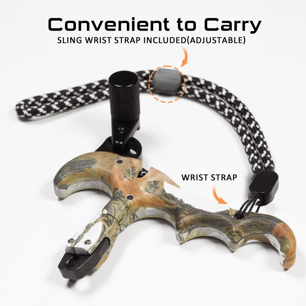 Bow Release for Compound Bow, Archery Release Trigger, 360° Rotatable Thumb R...