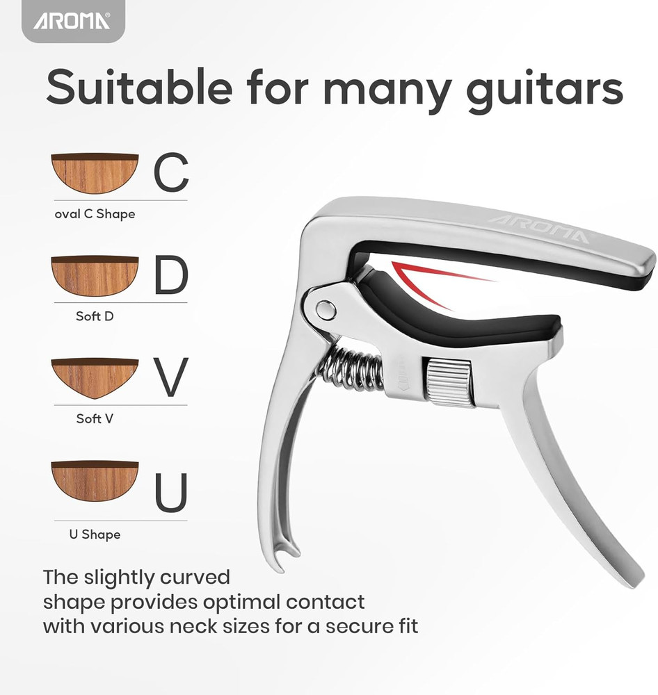 Professional Guitar Capo Adjustable Trigger Tension 6 Strings Acoustic Electric
