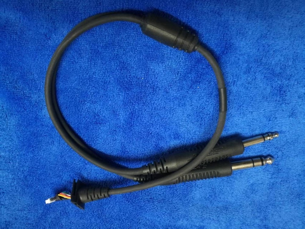 Double Plug Cable for Bose proflight Aviation Headset Stereo / No supported A20