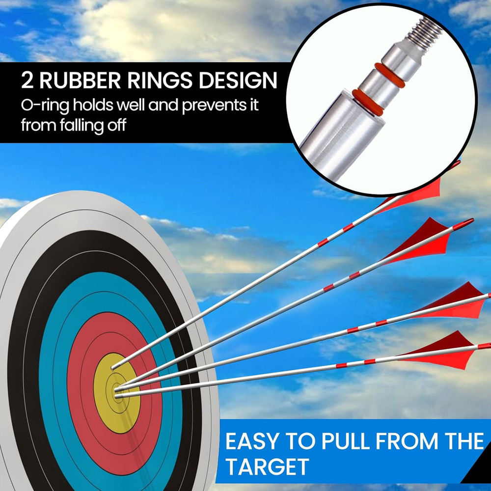 12Pcs Archery Field Points, 100/125/150/30
