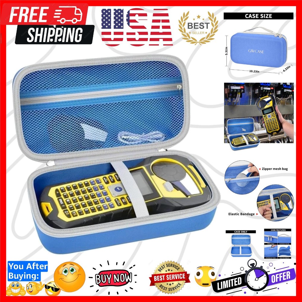 Case Compatible with Brady M210/ -PLUS/ M210 LAB Handheld Label Printer. Stic...