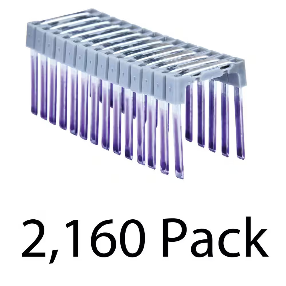 1 In. Insulated Electrical Staples 4 Boxes (540 per Box)