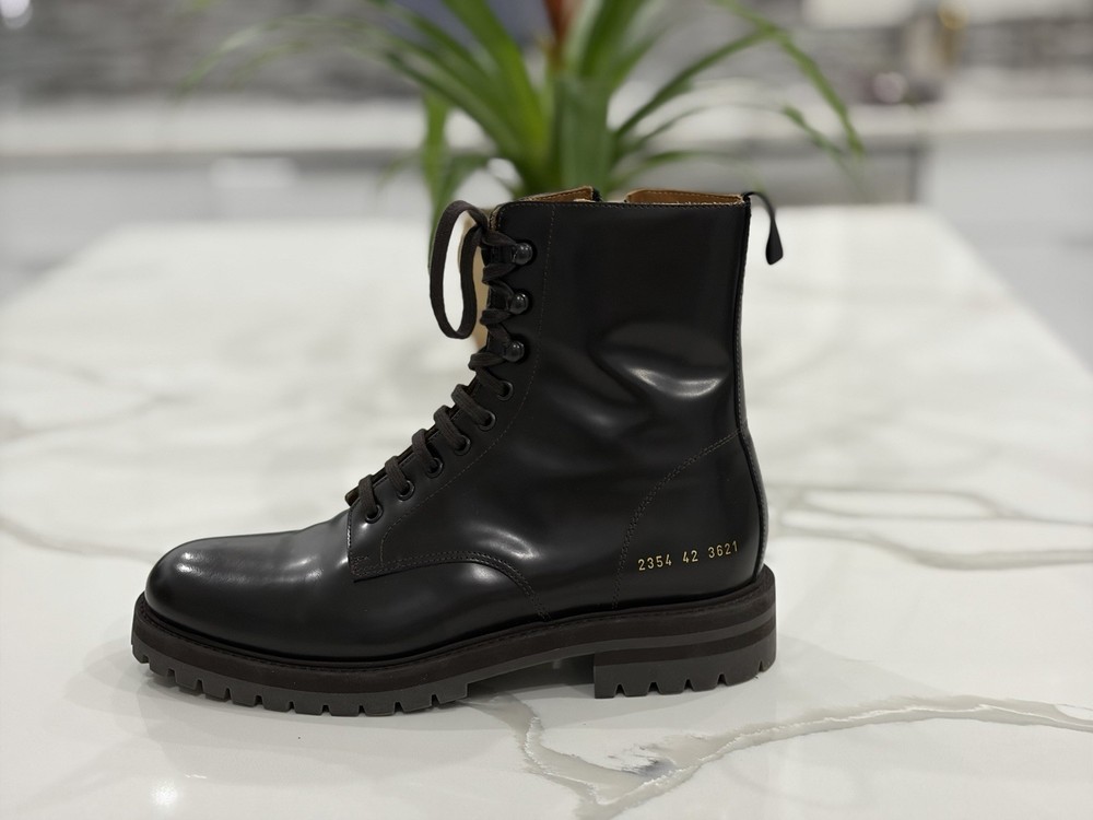 common projects Men’s combat Boot Brown Size 42