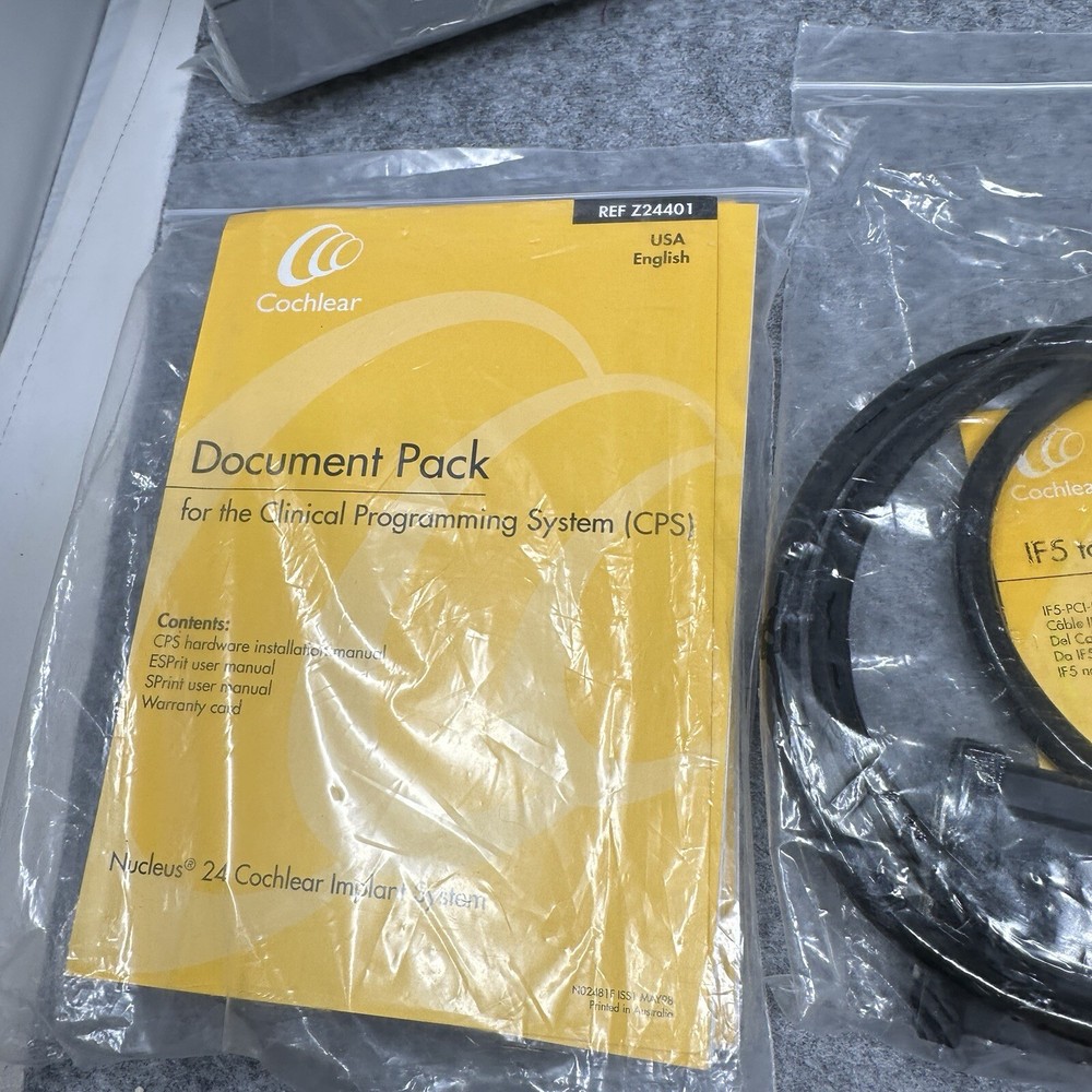 Cochlear Nucleus Bundle Processor Control Interface Cables Control Knob Software