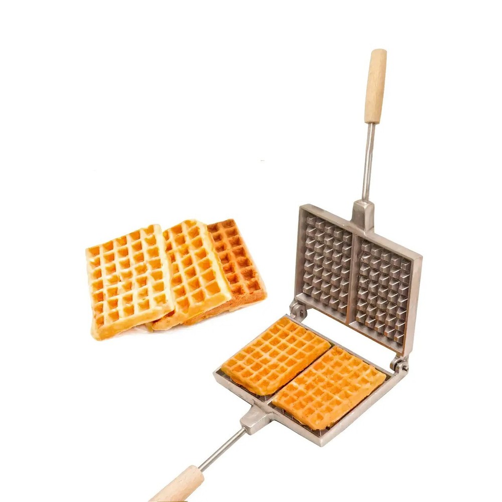 FORM FOR BAKING THICK WAFFLES (WAFFLE IRON) RECTANGULAR "BELGIAN VIENNA WAFFLES"