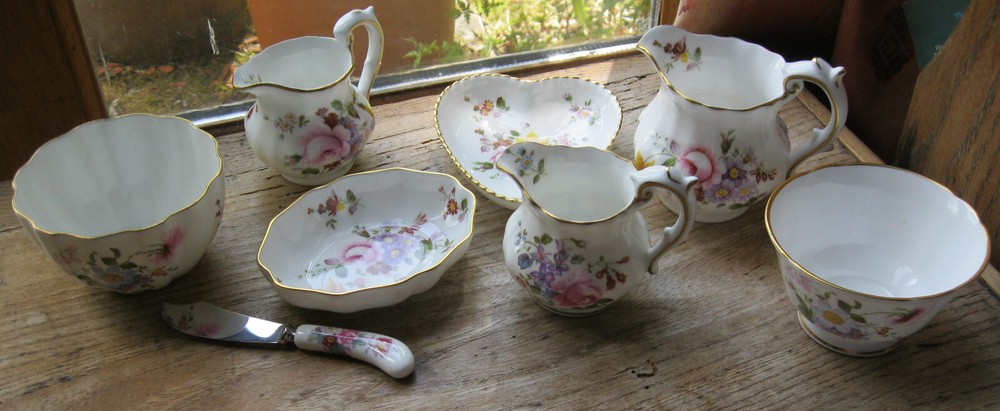 Crown Derby assortment including Derby Posies, mostly second quality