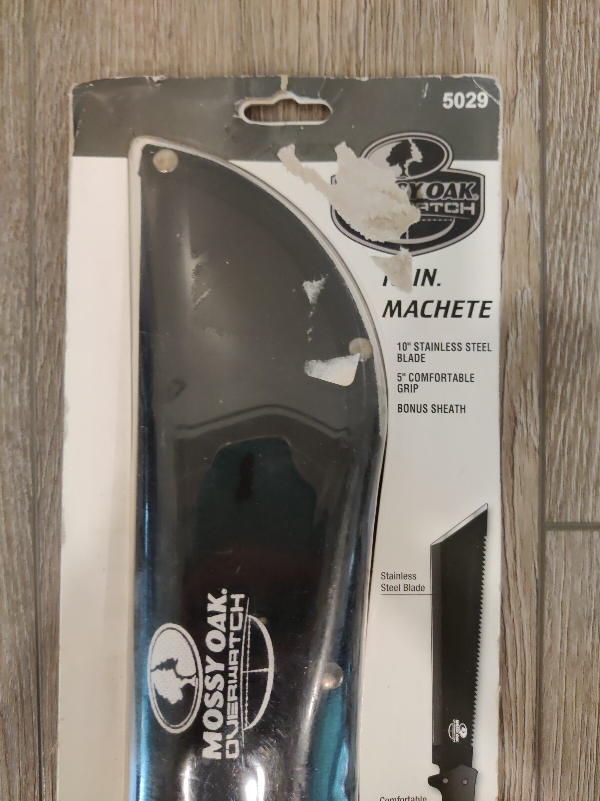 NEW Mossy Oak Overwatch 10" Machete & Sheath #5029 Stainless Steel Blade Hunting