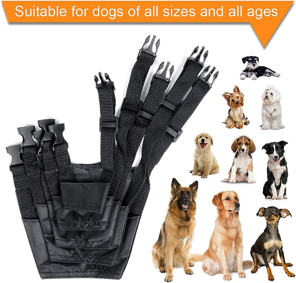 Bozal de Seguridad para Perros Grandes y Pequeños Bozal Ajustable de Cuero PU