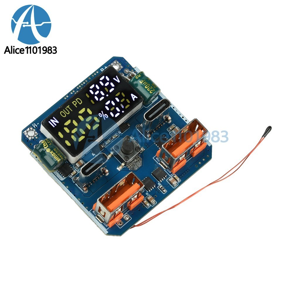 4S PD 100W Bidirectional Fast Charging Module Buck-Boost 20V 5A with Display