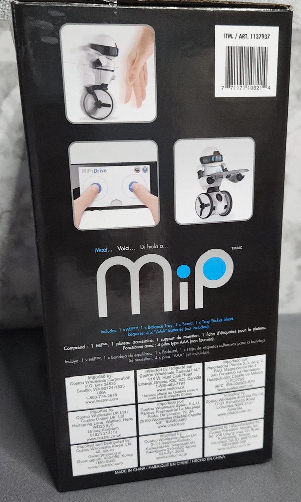 WowWee Mip Remote Control Robot With Gesture With Your Phone App Boxed - Working
