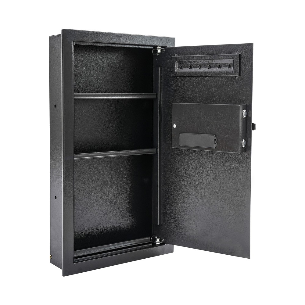 Wall-mounted Safe with Keys, Hidden Wall Safe Home Security 65cm