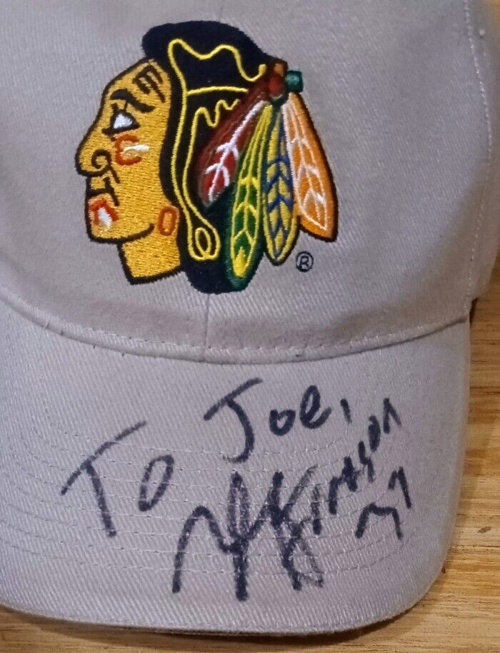 Blackhawk Hat Signed Tyler Arnason