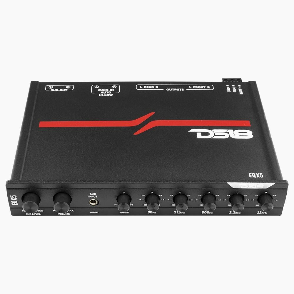DS18 EQX5 High Volt 5 Band Equalizer with High Level Input
