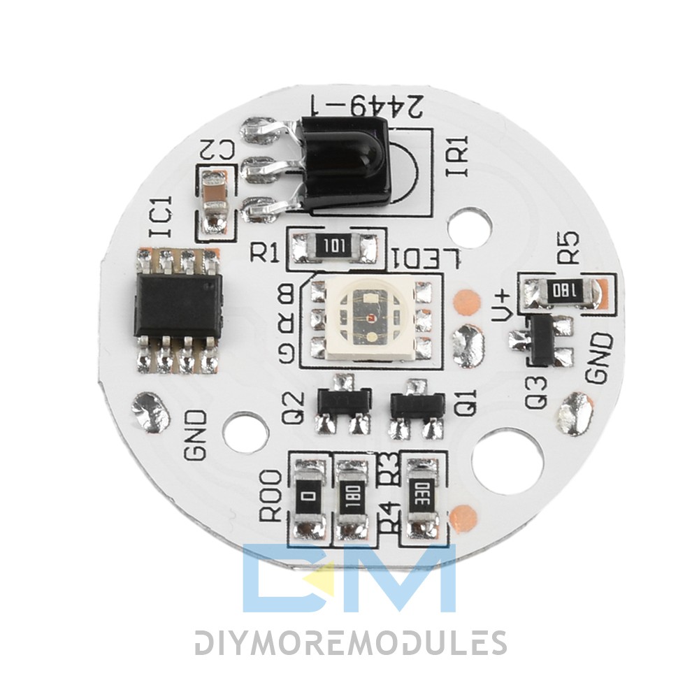 DC 5V RGB Light Board 24 Key IR Wireless Remote Control Switch LED Control