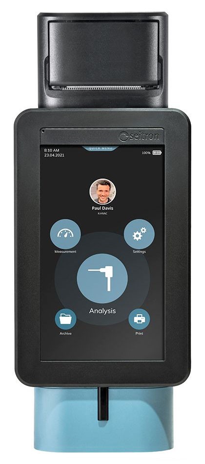 Seitron Novo 1-P Combustion Analyzer with integrated printer,