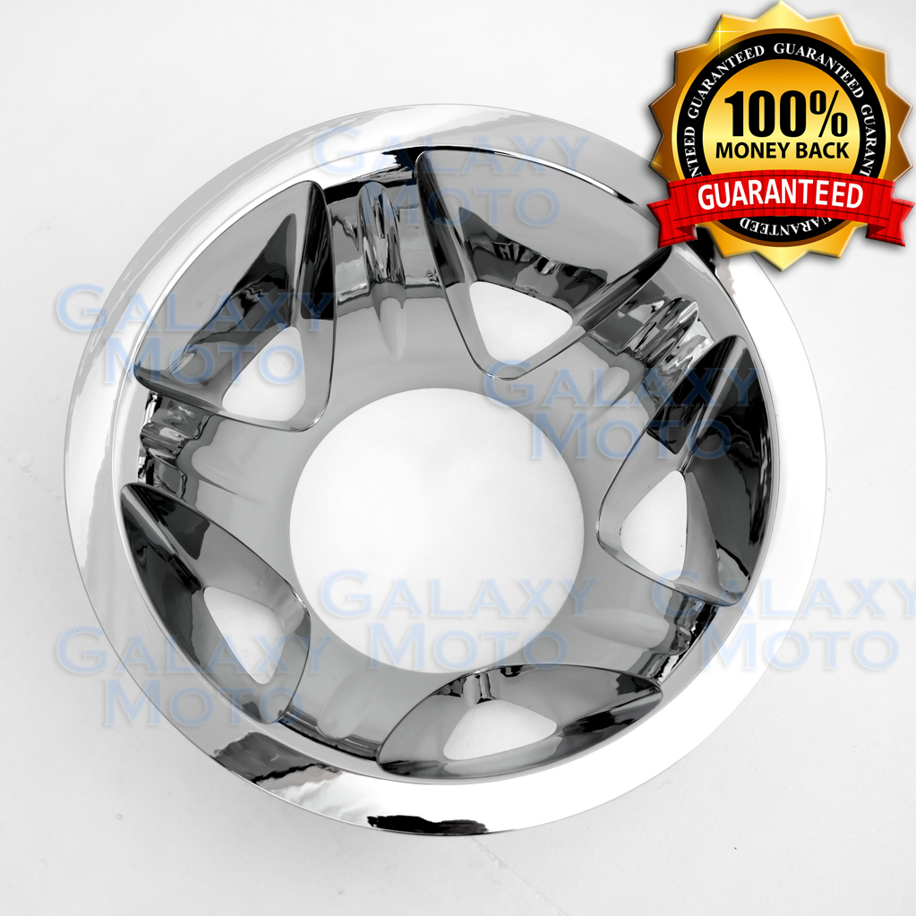 08-10 GMC Sierra 3500 DUALLY ONLY Chrome Wheel Simulator Liner+Center Caps Cover