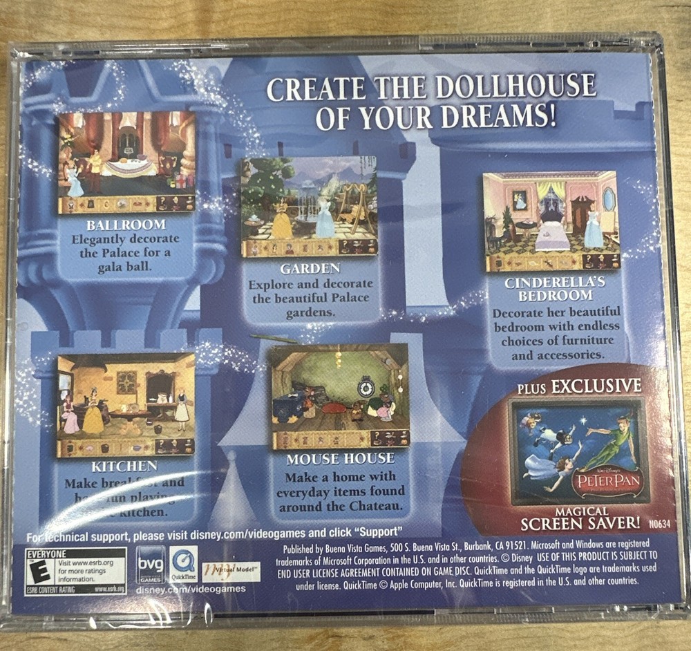 Activity Fun with Cinderella & Friends CD-ROM - Sealed / NEW CD Game!!