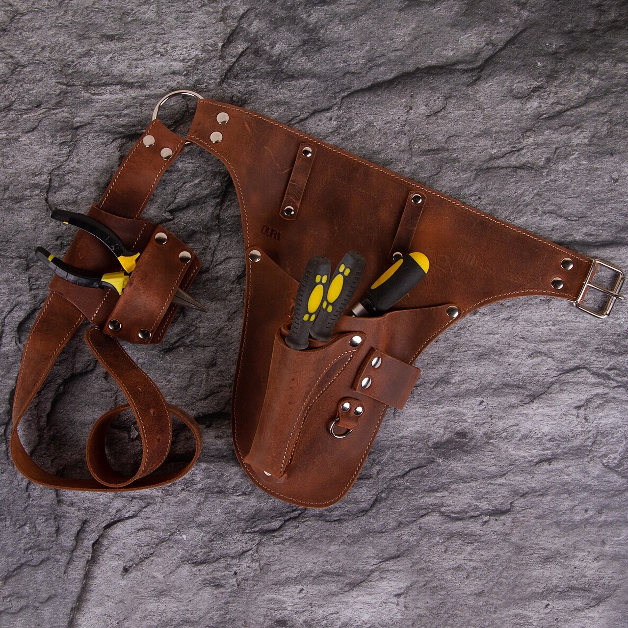 Leather garden Tool Belt. Personalized florist Tool Belt Leather, Gardening Belt