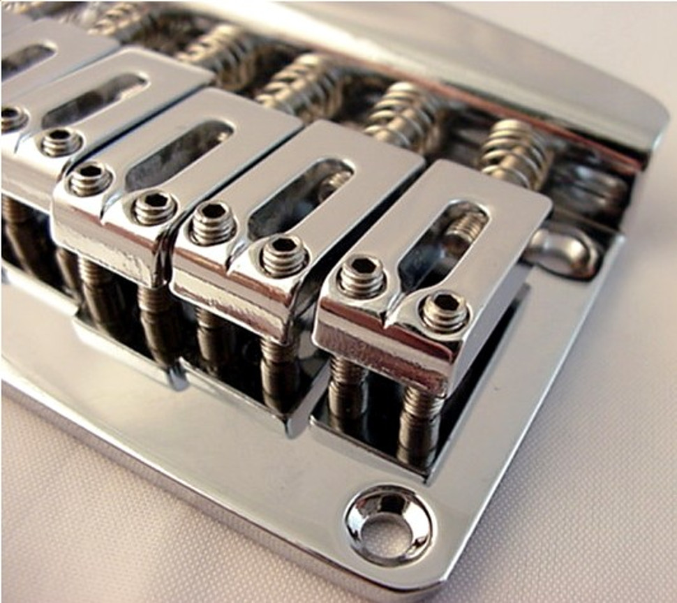 CHROME ELECTRIC GUITAR BRIDGE HARDTAIL through body