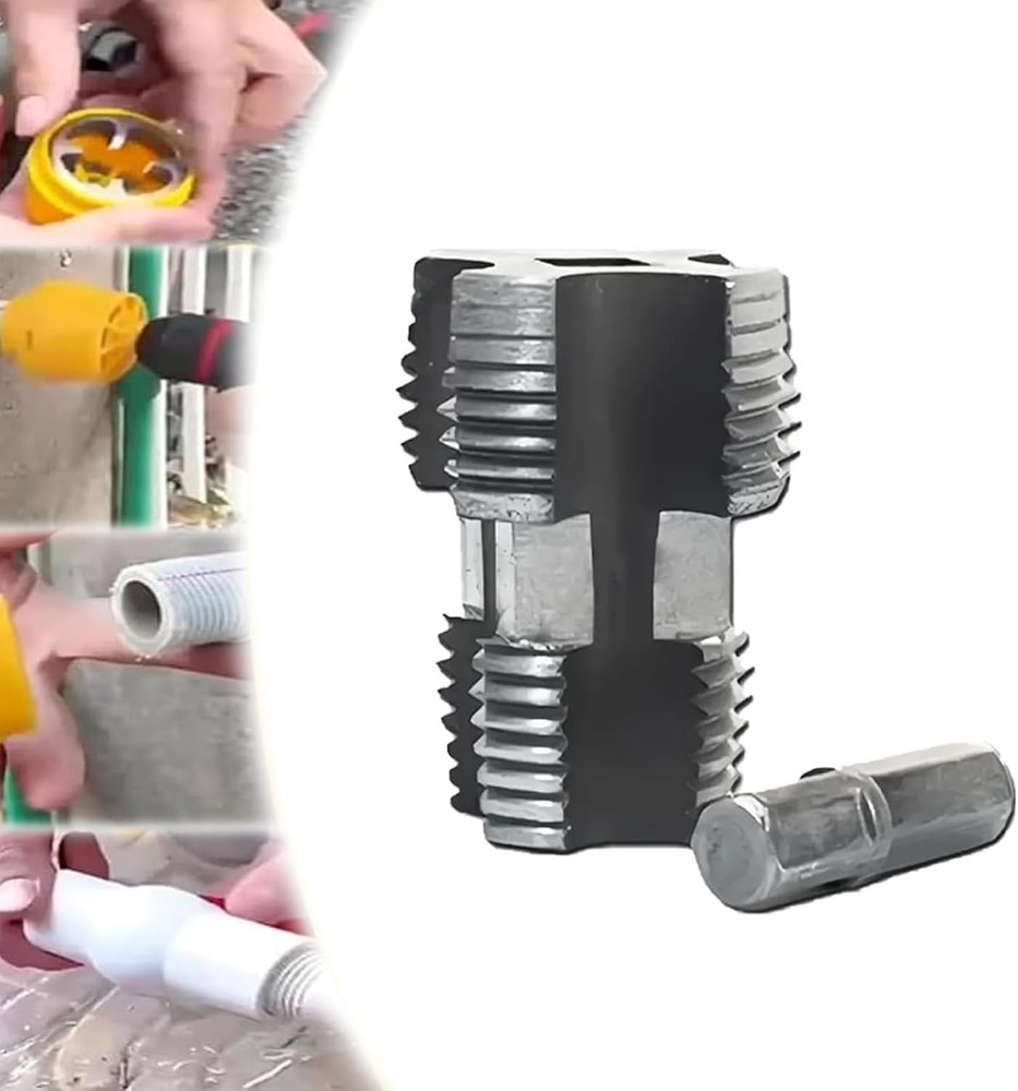 4 Points 6 Points Water Pipe Internal Thread Opener PVC Plastic Pipe Thread Tap
