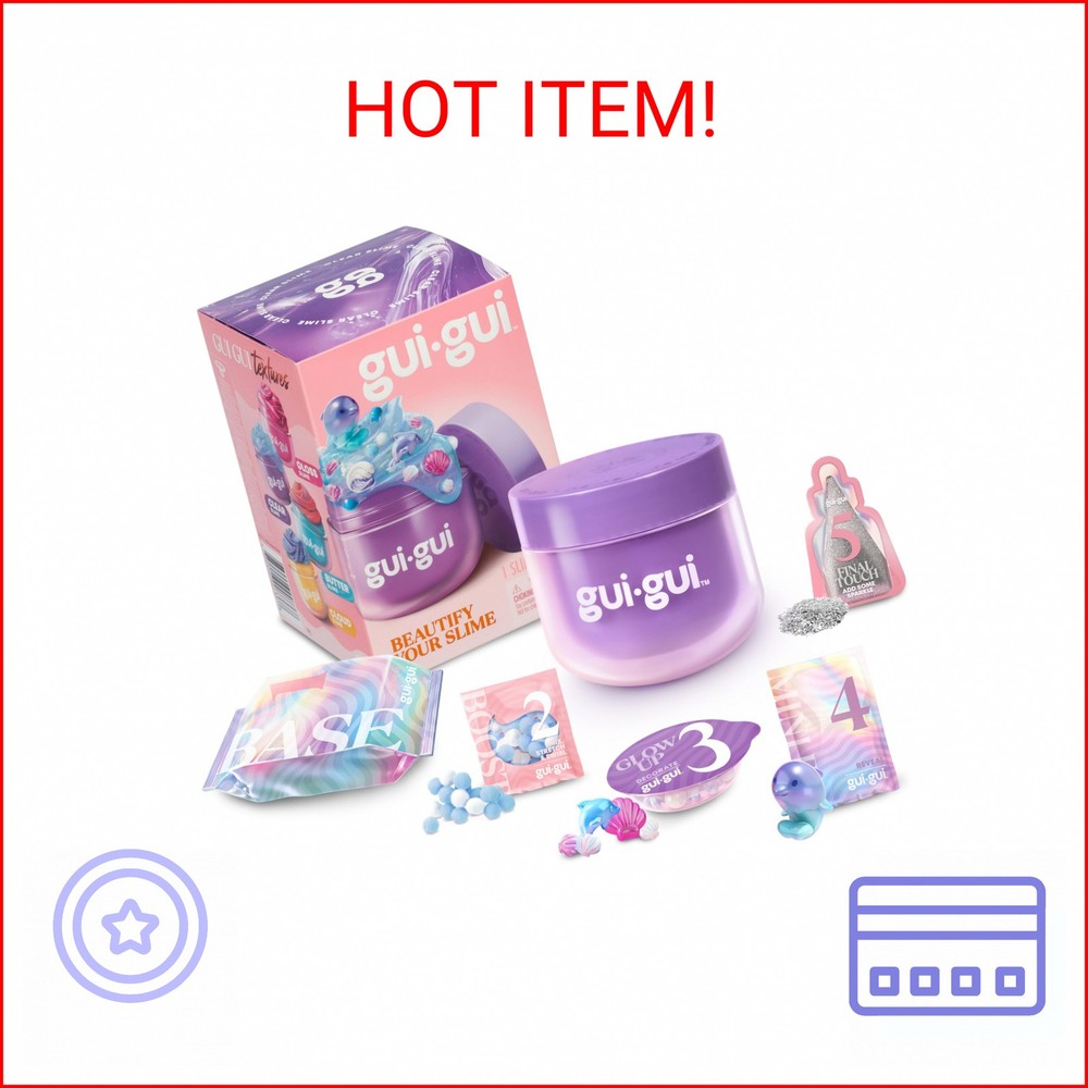 GUI GUI Slime Kit - Scented Slime 1 Pack - 5 Step DIY Process to Customize Your