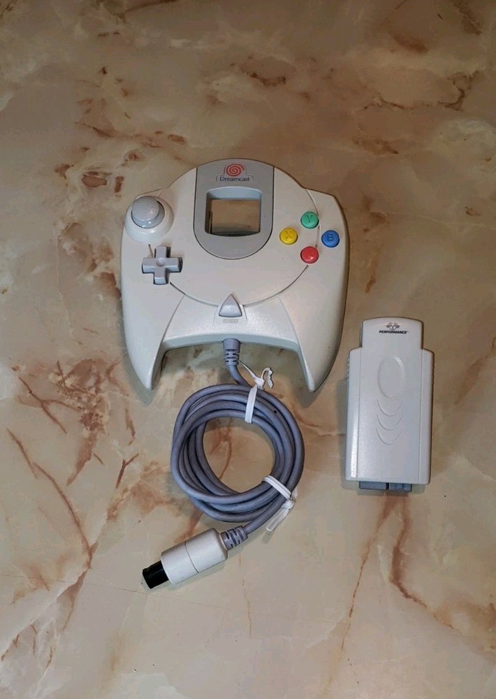 SEGA DREAMCAST CONTROLLER OEM & Rumble Pack. Tested WORKING
