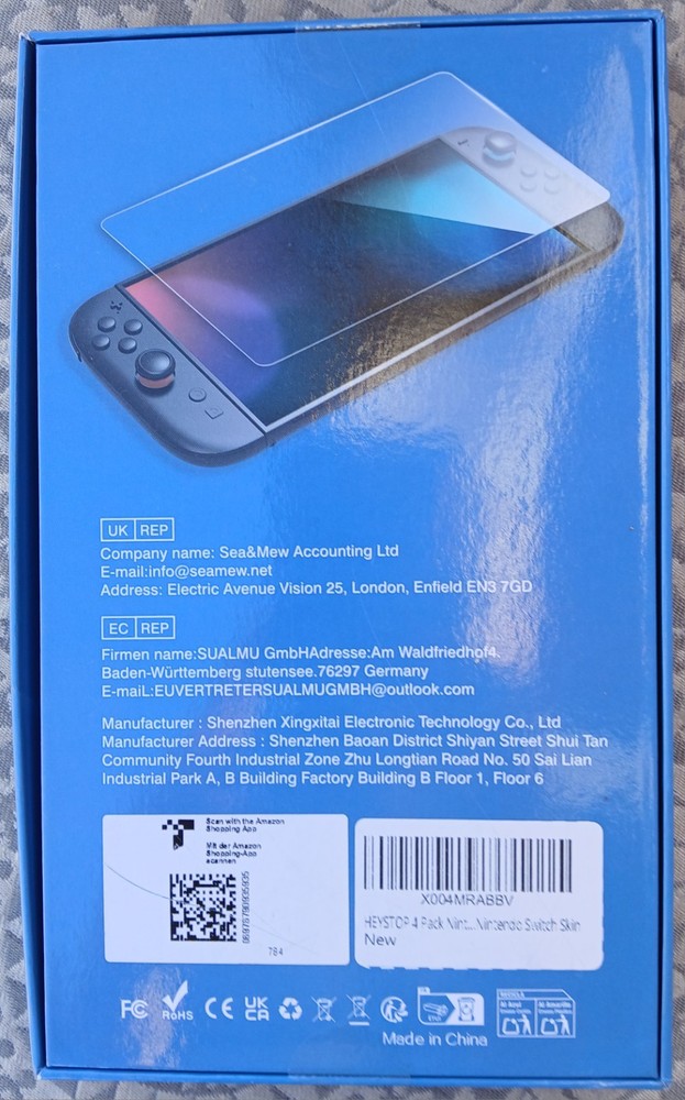 HEYSTOP 4 Pack Switch 2 Screen Protector for Nintendo Switch-NEW IN ORIG BOX