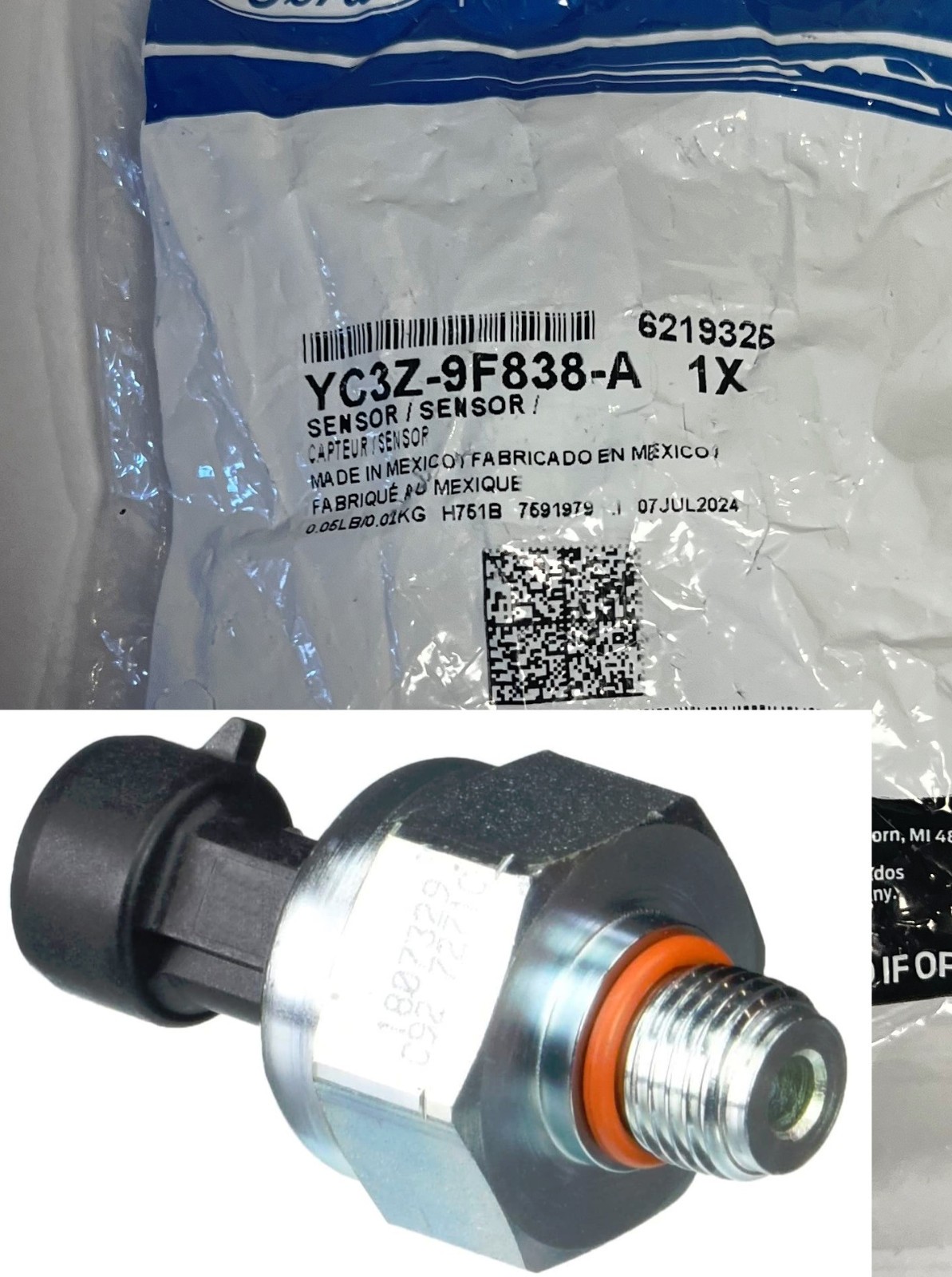 New Genuine OEM YC3Z-9F838-A ICP Sensor for Ford 7.3L for 97-03 F6TZ-9F838-A
